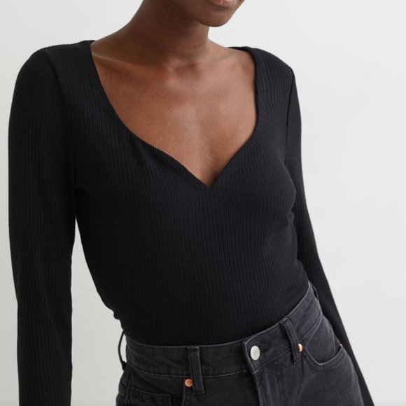 H&M Tops - H&M black longsleeve top